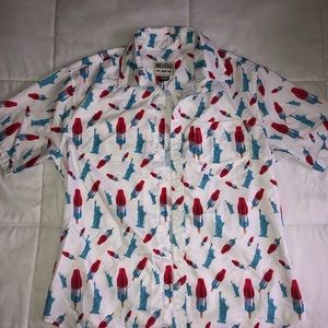 Roosevelt 4th of July Button Down